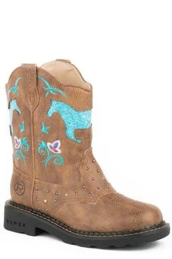 Children's Roper Chunk Boot #09-018-1202-0032TA (9C-3C Whole Sizes Only) -Durango Shop 0901812020032
