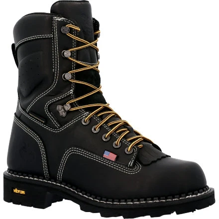 Men's Georgia Waterproof USA Logger Work Boot #GB00603 3 Men's Georgia Waterproof USA Logger Work Boot #GB00603
