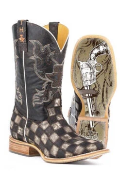 Men's Tin Haul Gunmetal Check Boot #14-020-0007-0206 -Durango Shop 1402000070206a