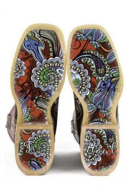 Women's Tin Haul Paisley Rocks Boot #14-021-0007-1205TA -Durango Shop 1402100071205b