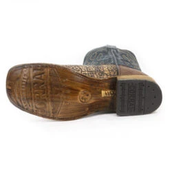 Men's Corral Brown & Blue Western Boot #A3921-C -Durango Shop A3921 Large4SQR