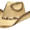 3D Belt Co. Sabinal Palm Leaf Straw Hat #D28750 -Durango Shop D28750