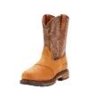 Men's Ariat WorkHog Brown & Green Composite Work Boot #10001191 -Durango Shop F18 MNS Workhog Pullon CT Simmons 10001191 front