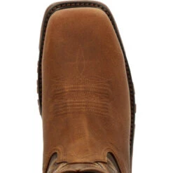 Men's Rocky 2-Tone Brown Carbon Toe Work Boot #RKW0350 -Durango Shop RKW0350 birdseye