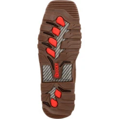 Men's Rocky 2-Tone Brown Carbon Toe Work Boot #RKW0350 -Durango Shop RKW0350 outsole