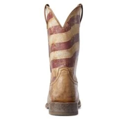 Men's Ariat Distressed Brown And Flag Circuit Proud Boots #10031513 -Durango Shop S20 MNS WEST Couto 10031513 heel
