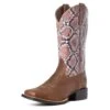 Women's Ariat Python Print Boot #10035995-C -Durango Shop S21 WMS WEST 10035995 3 4 front