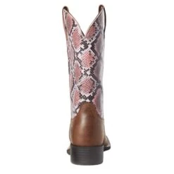 Women's Ariat Python Print Boot #10035995-C -Durango Shop S21 WMS WEST 10035995 heel