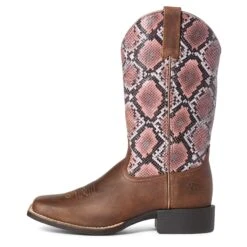 Women's Ariat Python Print Boot #10035995-C -Durango Shop S21 WMS WEST 10035995 side