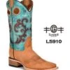 Women's Circle G Western Boot #L5910 CIRCLE G HNY/TRQ INLAY/EMBRD SQR TOE -Durango Shop a228596f628755590d5ec5d80d660fef