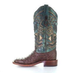 Women's Corral Brown Full Quill Ostrich Boot #A4059 -Durango Shop a4059B