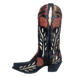 Women's Dan Post Black With Floral Snip Toe #DP4350 -Durango Shop cf5fbc798dc0f650348061fa84b7c70f